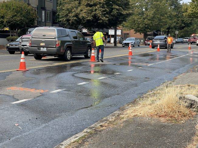 TRAFFIC ALERT: Water break at California/Juneau