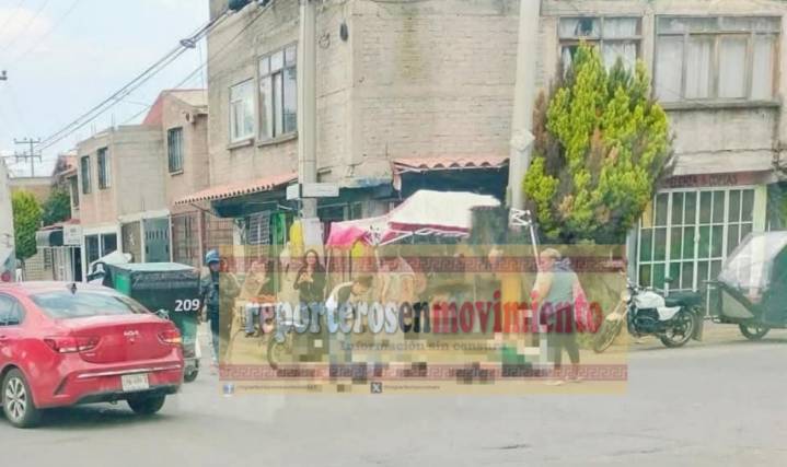 MADRE E HIJA DERRAPARON EN UNA MOTOCICLETA EN CHICOLOAPAN