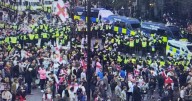 Tommy Robinson supporters attack police at Unite the Kingdom rally