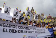Deportistas colombianos protestan contra el Gobierno por recorte de presupuesto