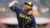 Brewers place RHP Brandon Woodruff on 15-day IL with right lat strain