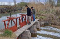 Funcionarios del EPRC recorrieron la zona de riego del Valle Río Colorado