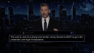 Jimmy Kimmel has a blunt response to Trump saying hell be canceled next