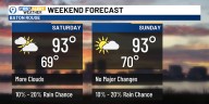Hot, mainly dry weekend before possible changes next week