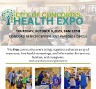 City Of Concord To Hold Health Expo On October 9 At The Senior Center