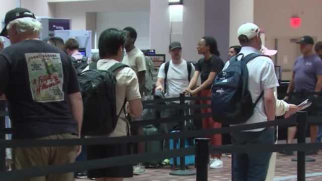Large crowds are traveling for Labor Day weekend