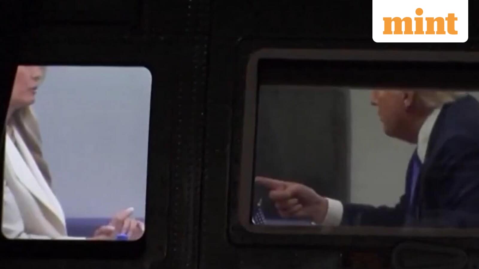 Trump caught wagging finger at Melania during tense moment, video goes viral
