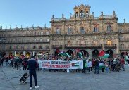 Hasta 200 personas se concentran en Salamanca en apoyo a la misión humanitaria en Palestina: «Es hora de actuar»