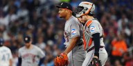 Luis Garcia leaves with right elbow discomfort in Astros' game vs. Blue Jays