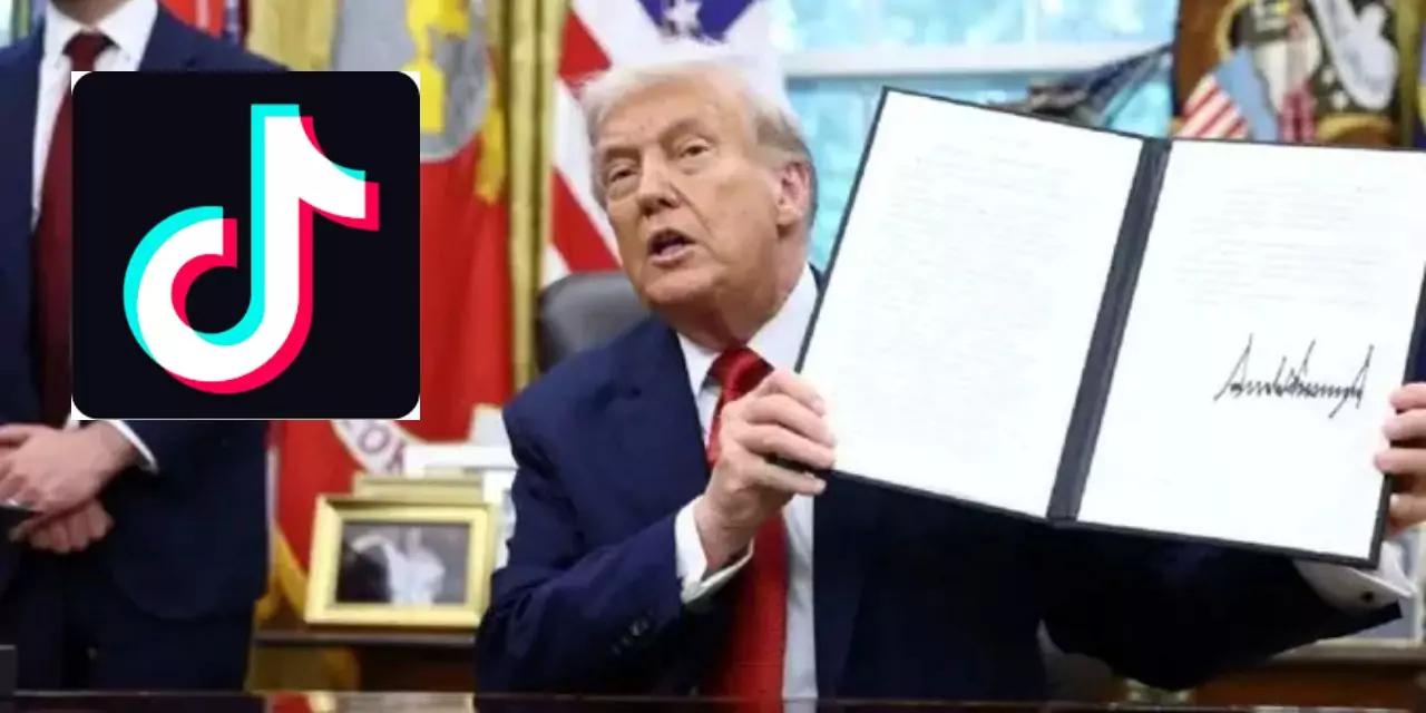 Trump firma orden para proteger TikTok y pospone su venta hasta diciembre de 2025