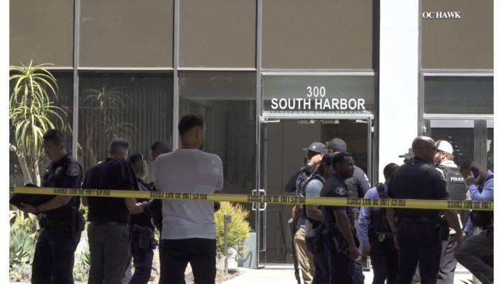 Shots fired inside Anaheim bank across from police station
