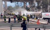 Aún al 30% de capacidad, pipa que explotó en Puente de la Concordia