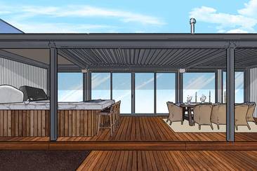 Britt and Taz's Alfresco Terrace and Stratco Shed