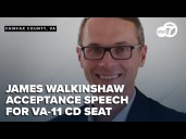 WATCH: James Walkinshaw prepares to speak after becoming projected winner in VA