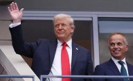 Ovación y demora por la llegada de Donald Trump a la final del US Open