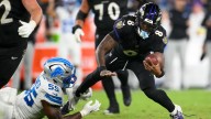 It's rare to see the Ravens pushed around physically, but that's what happened against Detroit
