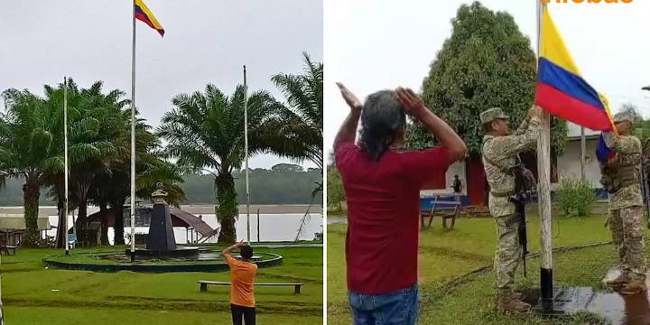 Mindef: Bandera colombiana izada en Tres Fronteras no tiene relación con conflicto en isla Santa Rosa