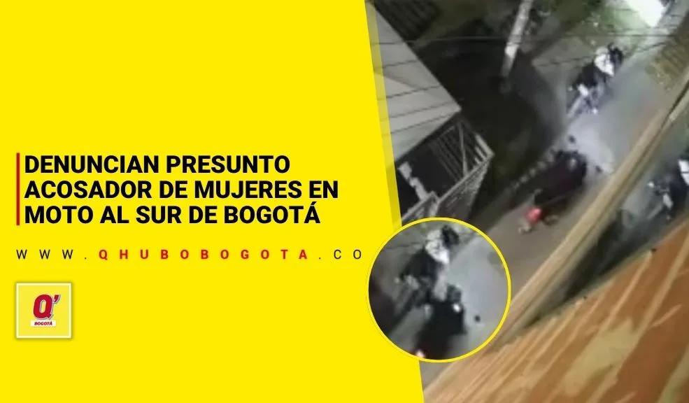 Denuncian presunto acosador de mujeres en moto en Kennedy