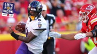 Late for Work: Pundit Wonders If Lamar Jackson Was Banged Up Before Hamstring Injury