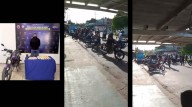 PNB detuvo motorizado y protestaron los populares “colectivos”