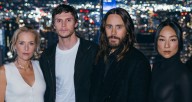 Jared Leto, Evan Peters, Greta Lee, & Gillian Anderson Light Up NYC to Kick Off ‘TRON: Ares’ Press Tour | Evan Peters, Gillian Anderson, Greta Lee, Jared Leto, Tron, Tron: Ares | Just Jared: Celebrity