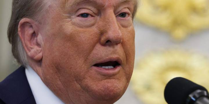Trump says the video of garbage bags dropped out of a White House window was AI-generated, ironically adding people 'blame AI' to cover up bad things