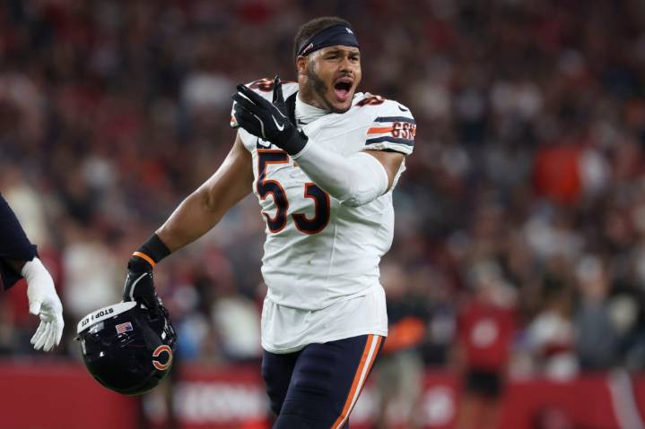 T.J. Edwards listed as a nonparticipant on Chicago Bears’ 1st injury report, while Jaylon Johnson is limited