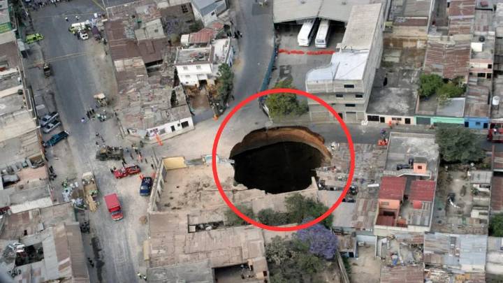 La ciudad de América Latina donde un agujero de 90 metros de profundidad apareció y transformó el paisaje
