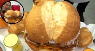 Pan con chicharrón gigante celebra pase de Perú a la semifinal en el Mundial de desayunos