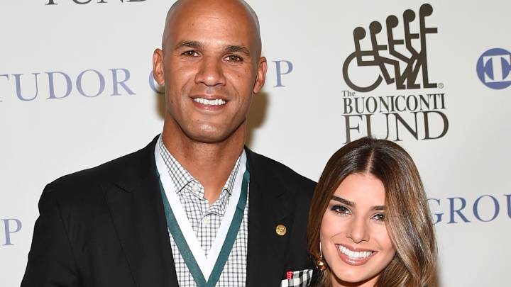 Who is NFL star Jason Taylor's wife? More on the couple going viral with awkward 'kiss cam' moment