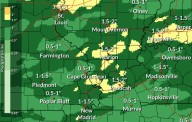 Marginal risk of strong storms during rain today, Wednesday