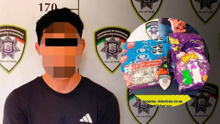 Miguel Ángel “N”; detenido por robar mil pesos en bolsas de dulces