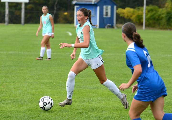 Southwick girls soccer sweeps Monson behind Lorelai Whalley’s 5