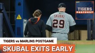 TIGERS POSTCAST: HORRIBLE NEWS! Tarik Skubal EXITS EARLY As Detroit Tigers FALL To Miami Marlins