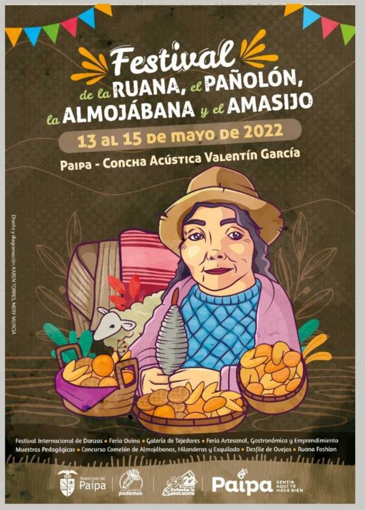 Turistas podrán disfrutar de una nueva versión del Festival de la Ruana, el Pañolón, la Almojábana y el Amasijo