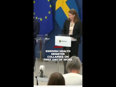 Swedish health minister collapses on first day of work