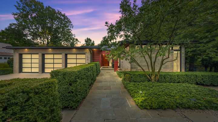 Modern Birmingham home with treetop views on the river lists for $4M