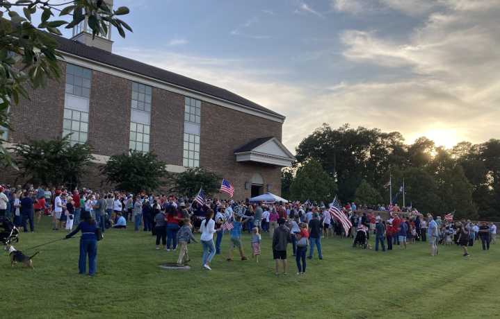In Photos: Hundreds Attend Charlie Kirk Vigil at Williamsburg