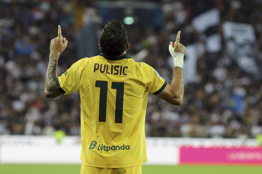 Doblete de Pulisic da triunfo al AC Milan ante Udinese en la Serie A