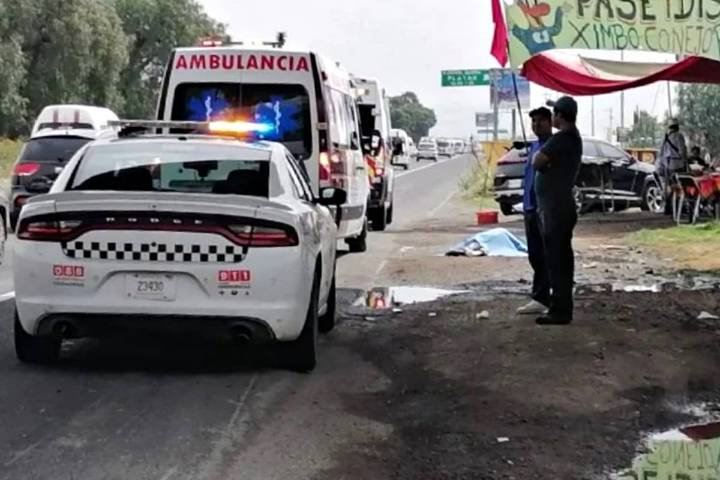 Arrollan a ciclistas en la México-Pachuca, a la altura de Tolcayuca; uno perdió la vida