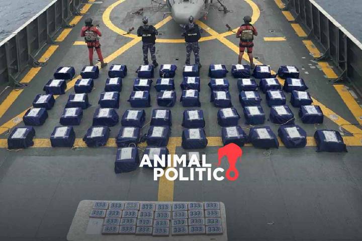 Marina asegura 1.6 toneladas de cocaína frente a las costas de Guerrero