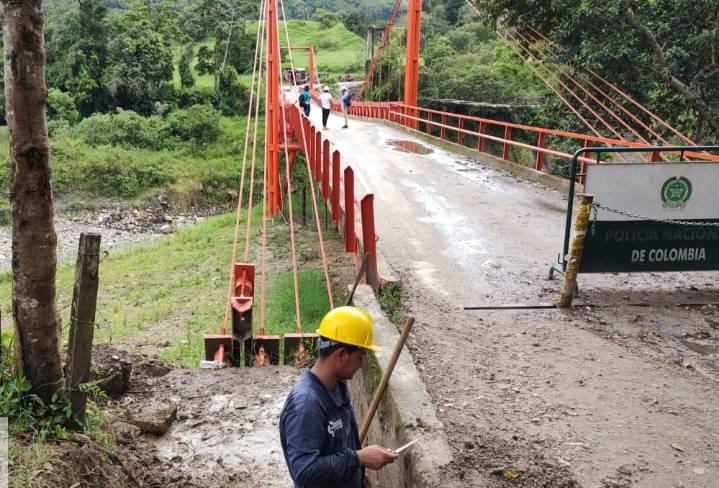 Invias comenzó trabajos de repotenciación en el puente sobre el río Cravo Sur en Labranzagrande