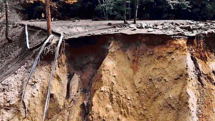 Major Southern California mountain route wiped out by tropical storm remnants