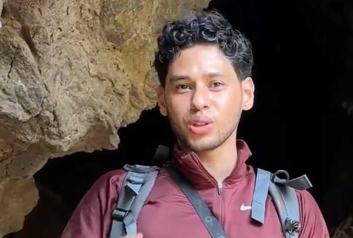 Youtuber venezolano documenta interior de la Cueva del Indio en Los Teques