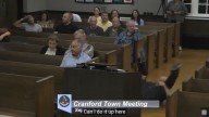 New Jersey political candidate breakdances into town meeting then slams tax hike before spinning out on the floor