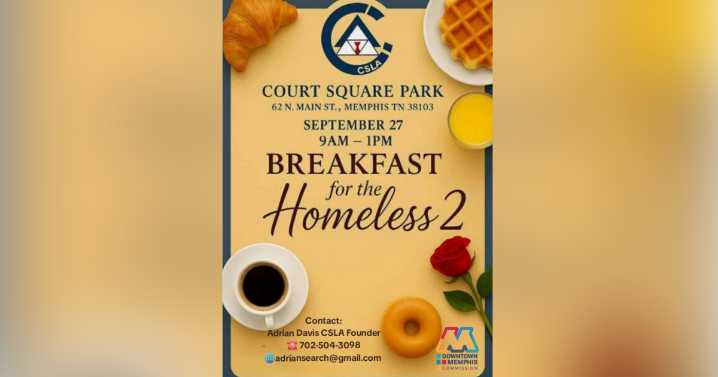 'Breakfast for the Homeless 2' comes to Court Square Park