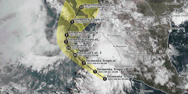 Tormenta tropical Lorena podría fortalecerse a huracán categoría 1, alerta el SMN