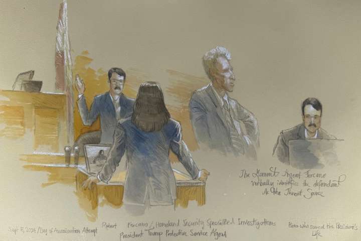 Suspect in Trump assassination attempt veers off topic and forfeits opening statement at trial