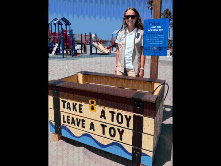 San Diego's first beach toy borrow box tackles plastic waste