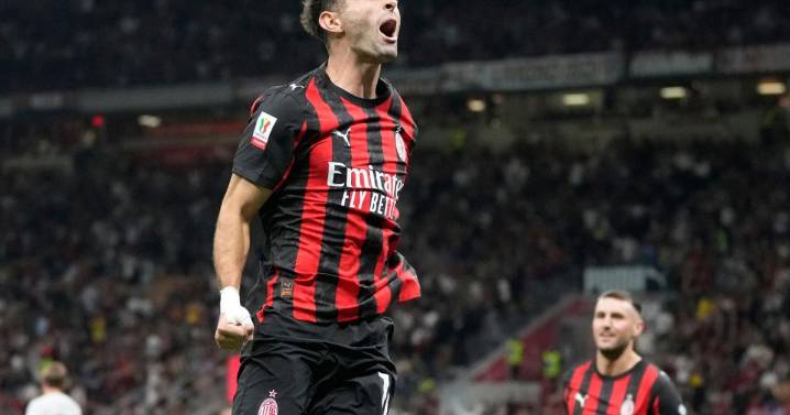 AC Milan beats 10-man Lecce 3-0 in Italian Cup to keep alive trophy pursuit without European play